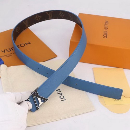 Super Perfect Quality LV Belts(100% Genuine Leather Steel Buckle)-3494