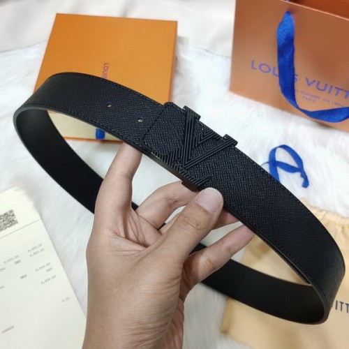 Super Perfect Quality LV Belts(100% Genuine Leather Steel Buckle)-3797