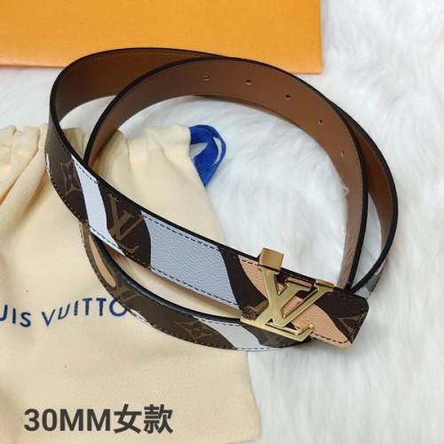Super Perfect Quality LV Belts(100% Genuine Leather Steel Buckle)-3349
