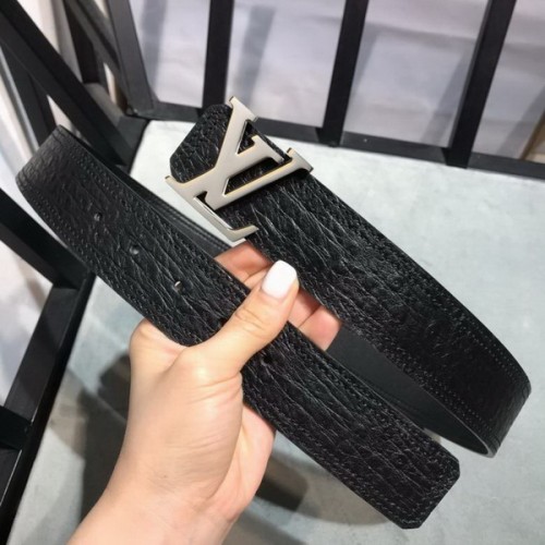 Super Perfect Quality LV Belts(100% Genuine Leather Steel Buckle)-3887