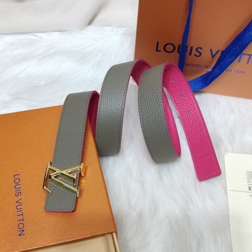Super Perfect Quality LV Belts(100% Genuine Leather Steel Buckle)-3290