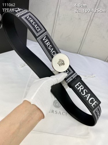 Super Perfect Quality Versace Belts(100% Genuine Leather,Steel Buckle)-810