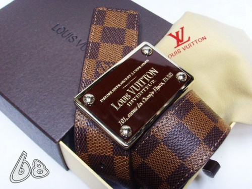 Super Perfect Quality LV Belts(100% Genuine Leather Steel Buckle)-4146