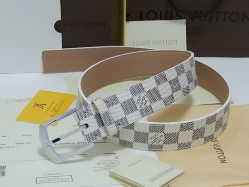 Super Perfect Quality LV Belts(100% Genuine Leather Steel Buckle)-4187