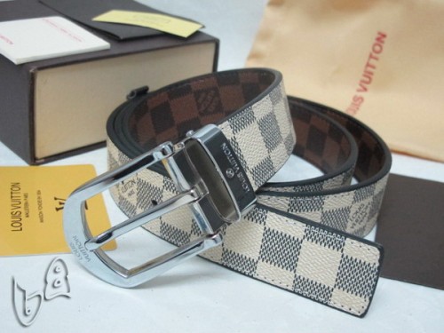 Super Perfect Quality LV Belts(100% Genuine Leather Steel Buckle)-4173