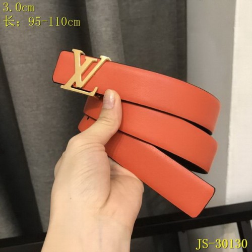 Super Perfect Quality LV Belts(100% Genuine Leather Steel Buckle)-3204