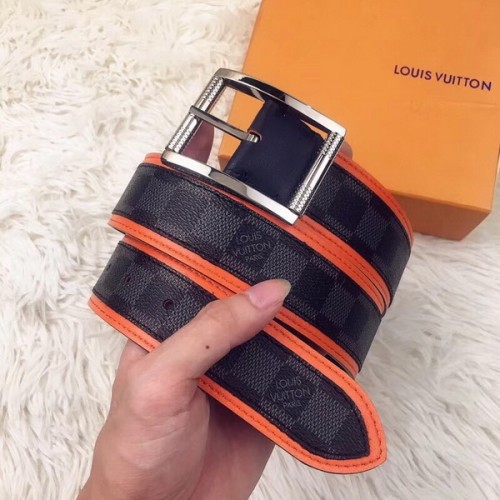 Super Perfect Quality LV Belts(100% Genuine Leather Steel Buckle)-4093