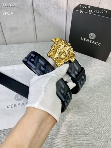 Super Perfect Quality Versace Belts(100% Genuine Leather,Steel Buckle)-953