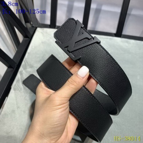 Super Perfect Quality LV Belts(100% Genuine Leather Steel Buckle)-3630