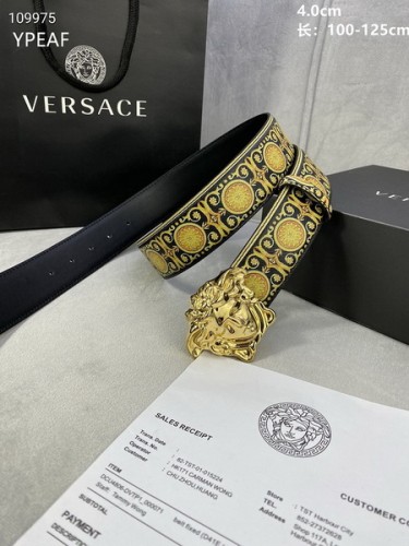 Super Perfect Quality Versace Belts(100% Genuine Leather,Steel Buckle)-972