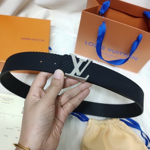 Super Perfect Quality LV Belts(100% Genuine Leather Steel Buckle)-3798