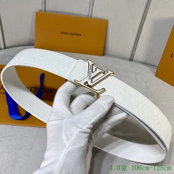 Super Perfect Quality LV Belts(100% Genuine Leather Steel Buckle)-3971