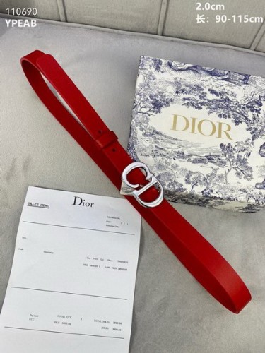 Super Perfect Quality Dior Belts(100% Genuine Leather,steel Buckle)-894