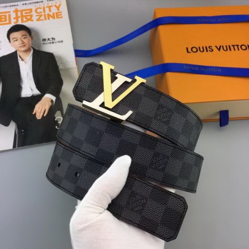 Super Perfect Quality LV Belts(100% Genuine Leather Steel Buckle)-3780