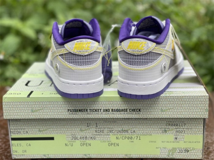 Authentic Union x Nike Dunk Low Purple Yellow