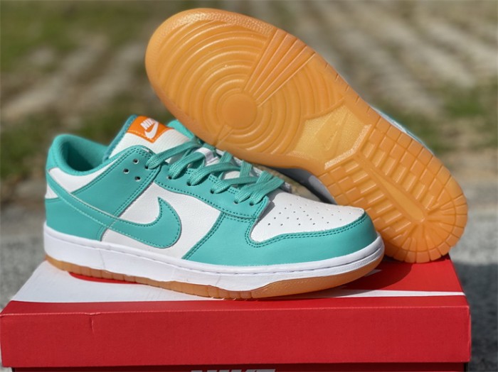 Authentic Nike Dunk Low “Turquoise and Orange”