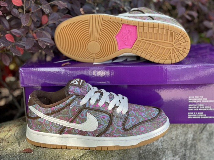 Authentic Nike SB Dunk Low Brown Paisley