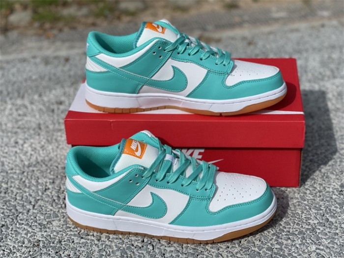 Authentic Nike Dunk Low “Turquoise and Orange”