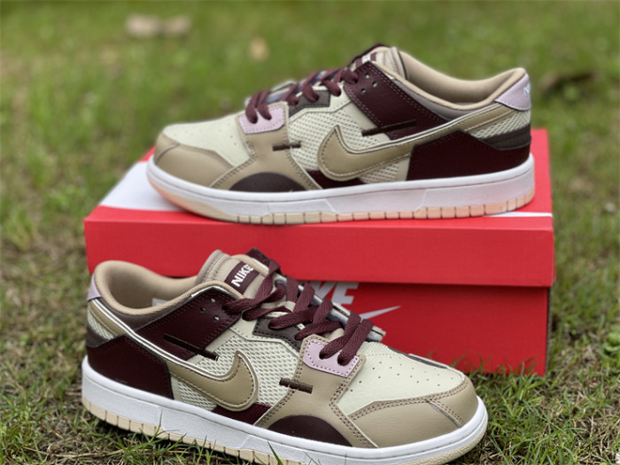 Authentic Nike Dunk Scrap Light Brown