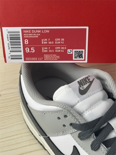 Authentic Nike Dunk Low “Light Smoke Grey”