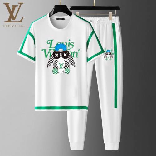 LV short sleeve men suit-156(M-XXXL)