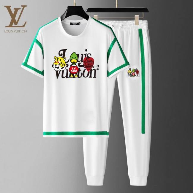 LV short sleeve men suit-151(M-XXXL)