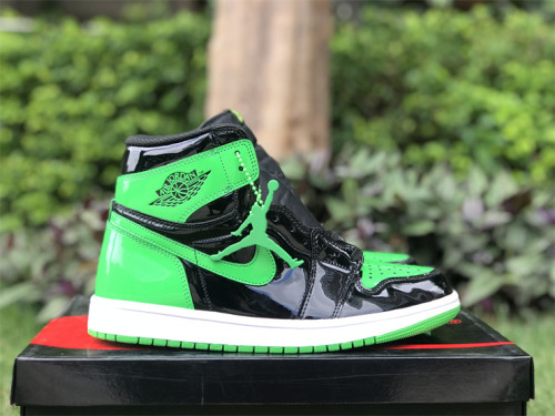 Authentic Air Jordan 1 High OG Green Patent