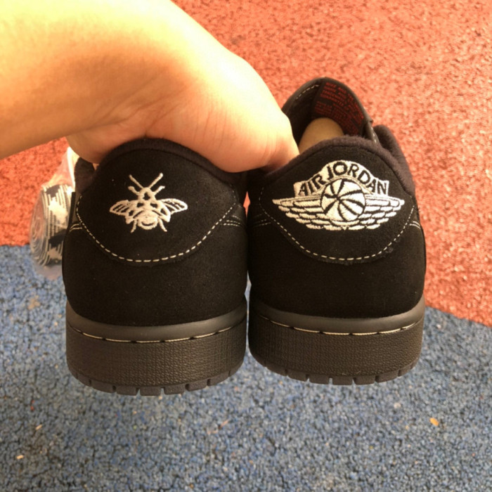 Authentic Travis Scott x Air Jordan 1 Low OG “Black Phantom”