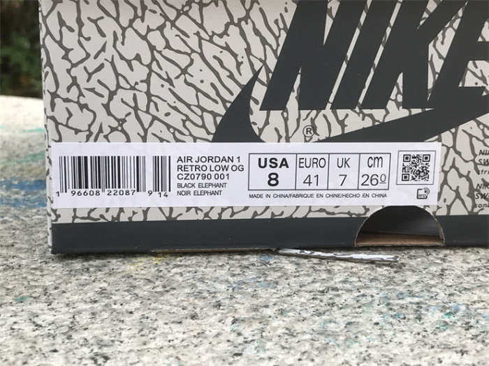 Authentic Air Jordan 1 Low OG “Black Cement”