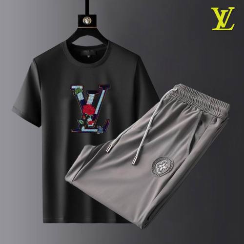 LV short sleeve men suit-253(M-XXXL)