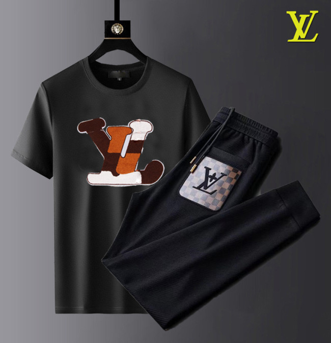 LV short sleeve men suit-257(M-XXXL)