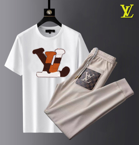 LV short sleeve men suit-260(M-XXXL)