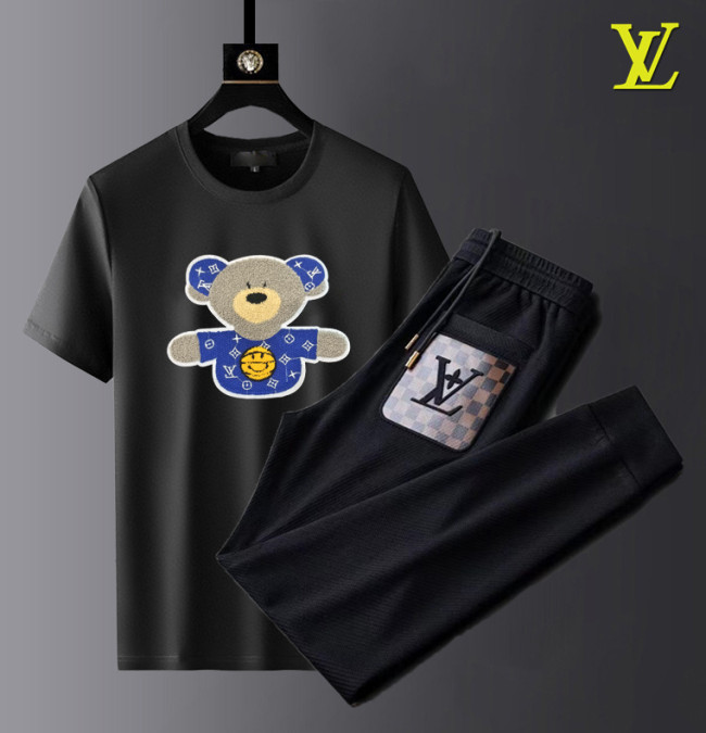 LV short sleeve men suit-258(M-XXXL)
