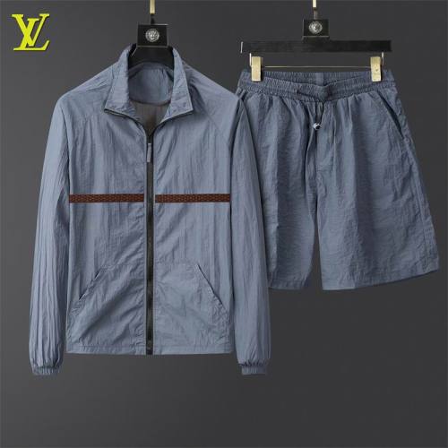 LV short sleeve men suit-247(M-XXXL)