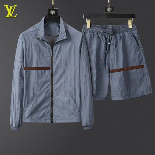 LV short sleeve men suit-248(M-XXXL)