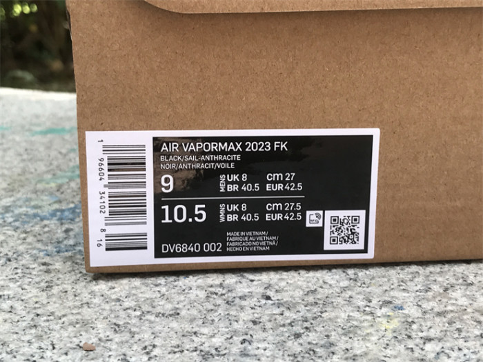 Authentic Nike Vapormax 2023 Flyknit Black DV6840-002