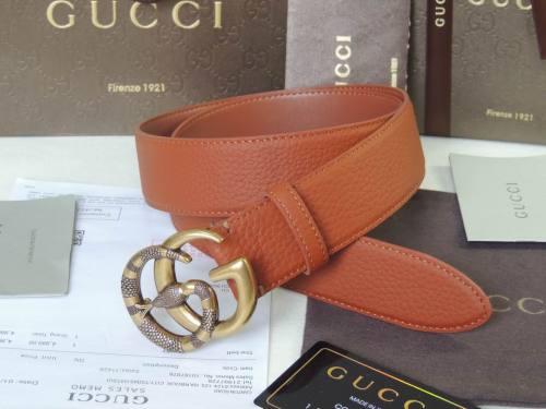 Super Perfect Quality G Belts(100% Genuine Leather,steel Buckle)-4437