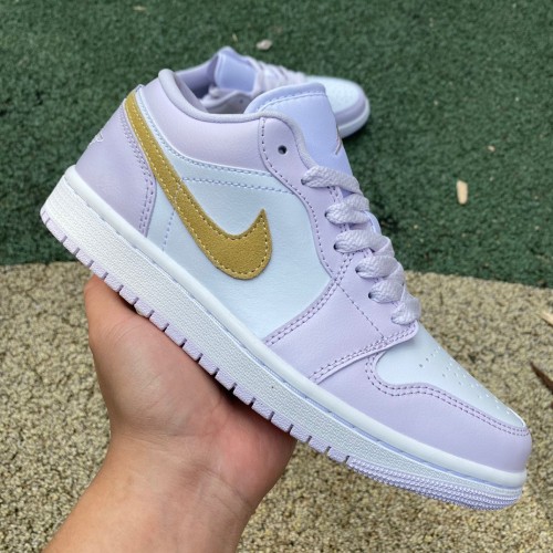 Authentic Air Jordan 1 Low Barely Grape Women