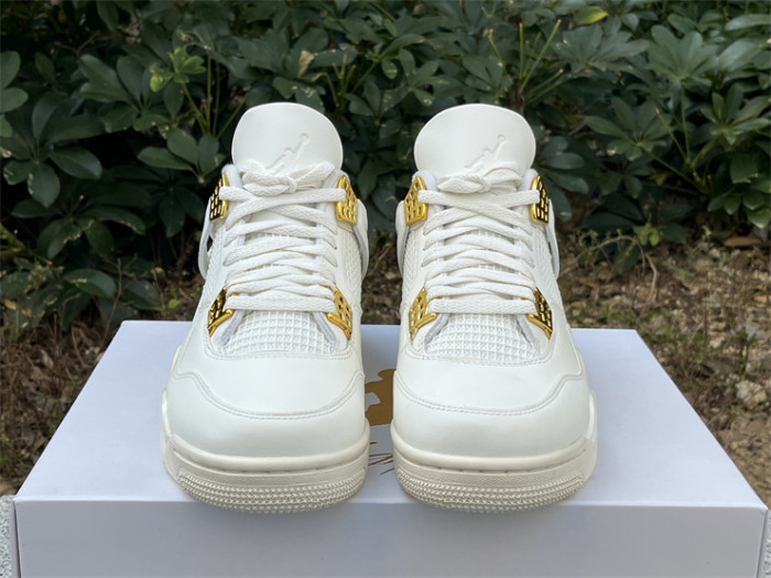 Authentic Air Jordan 4 “Metallic Gold”