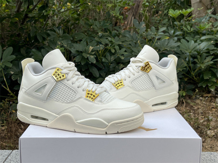 Authentic Air Jordan 4 “Metallic Gold”