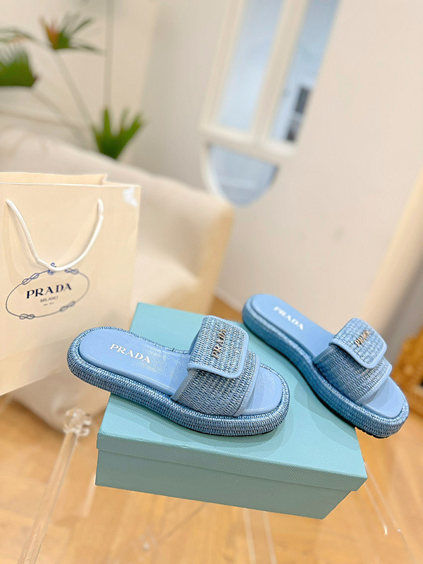Prada women slippers 1：1 quality-071