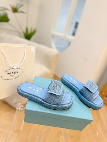 Prada women slippers 1：1 quality-071