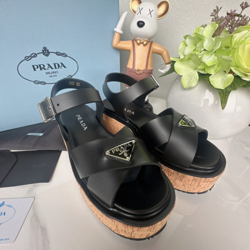 Prada women slippers 1：1 quality-098