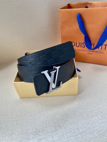Super Perfect Quality LV Belts(100% Genuine Leather Steel Buckle)-4468