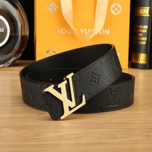 Super Perfect Quality LV Belts(100% Genuine Leather Steel Buckle)-4497