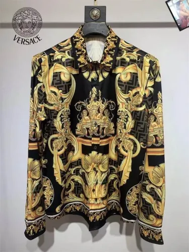 Versace long sleeve shirt men-323(S-XXL)