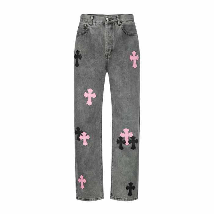 Chrome Hearts Jeans High End Quality-004