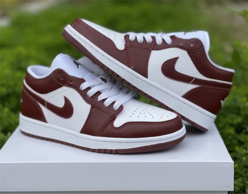 Authentic Air Jordan 1 Low  Team Red 