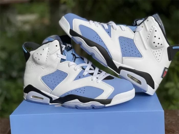 Authentic Air Jordan 6 UNC New