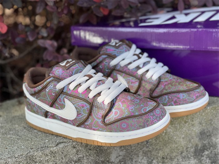 Authentic Nike SB Dunk Low Brown Paisley